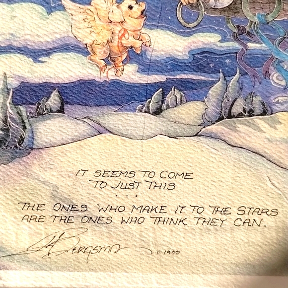 Matted Lithograph by Jody Bergsma Sealed - Picture 4 of 7